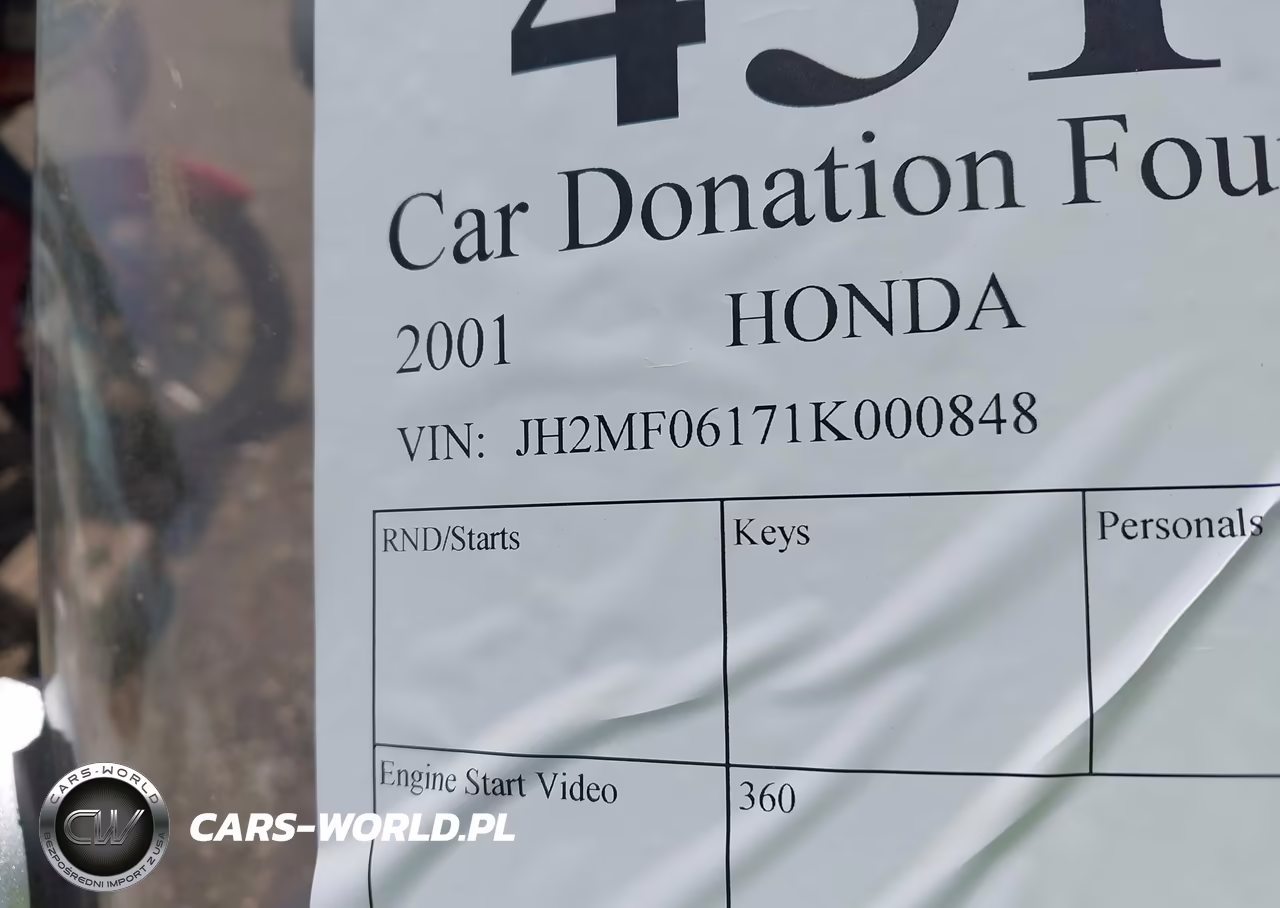 2001 Honda Nss250 VIN:JH2MF06171K000848 - 10