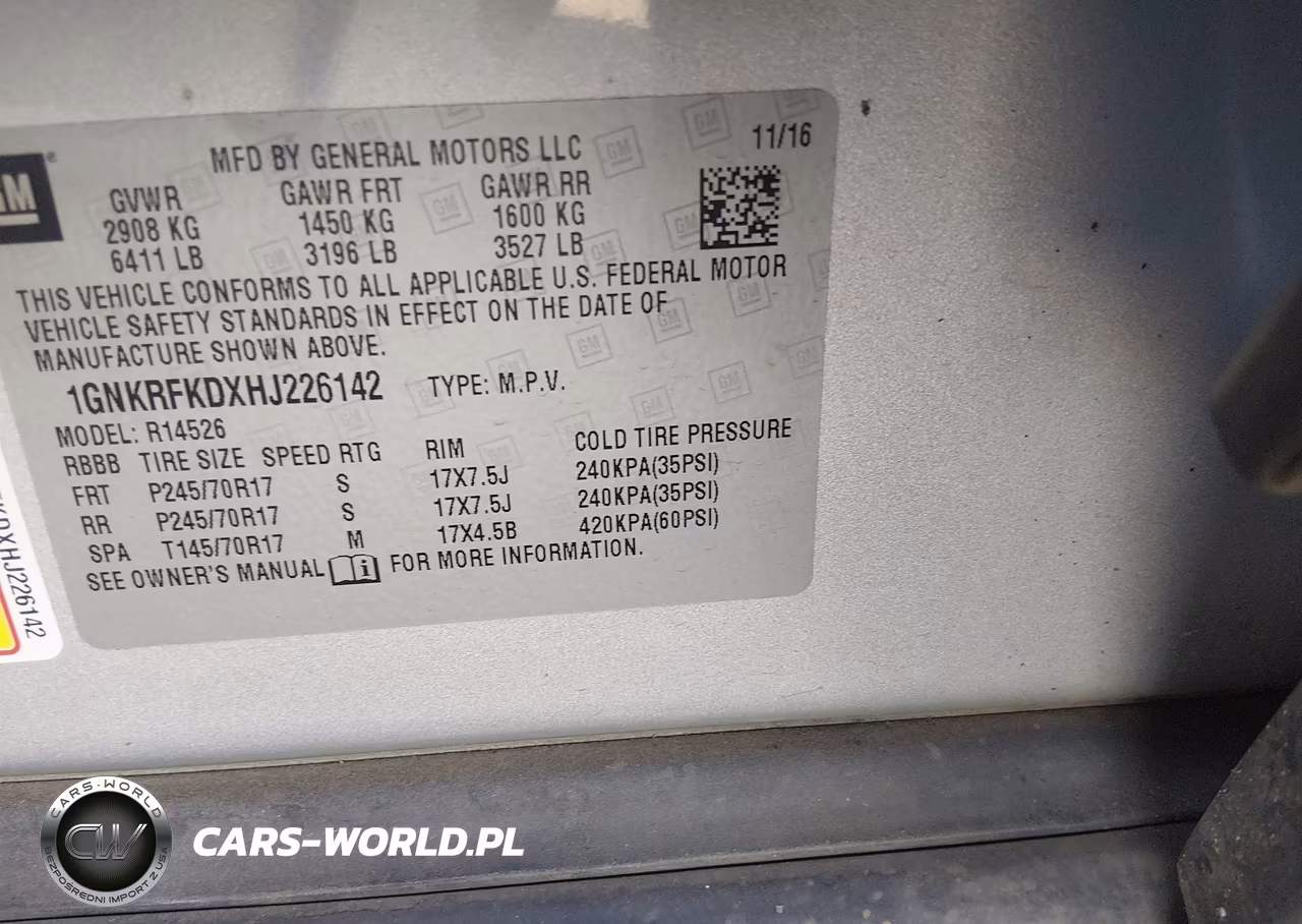2017 Chevrolet Traverse Ls VIN:1GNKRFKDXHJ226142 - 9