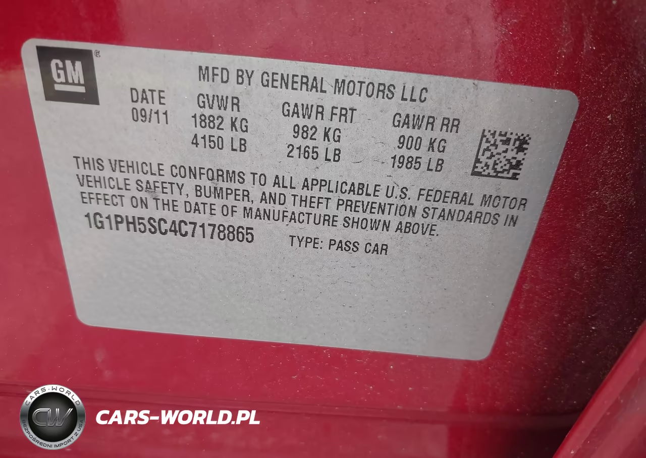 2012 Chevrolet Cruze Ltz VIN:1G1PH5SC4C7178865 - 9