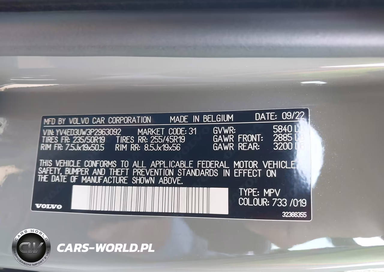 2023 Volvo Xc40 Recharge Pure Electric Twin Plus VIN:YV4ED3UW3P2963092 - 9