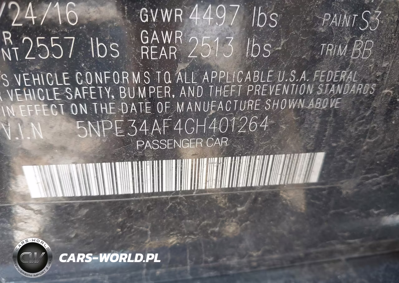2016 Hyundai Sonata Limited VIN:5NPE34AF4GH401264 - 9