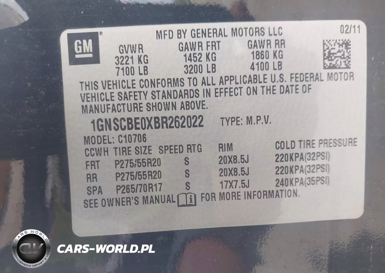 2011 Chevrolet Tahoe Lt VIN:1GNSCBE0XBR262022 - 9