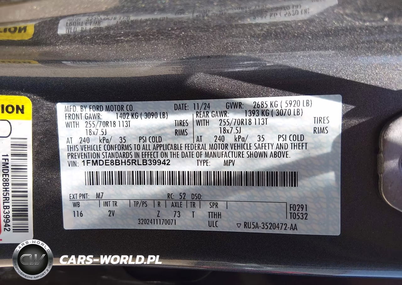 2024 Ford Bronco Outer Banks VIN:1FMDE8BH5RLB39942 - 9