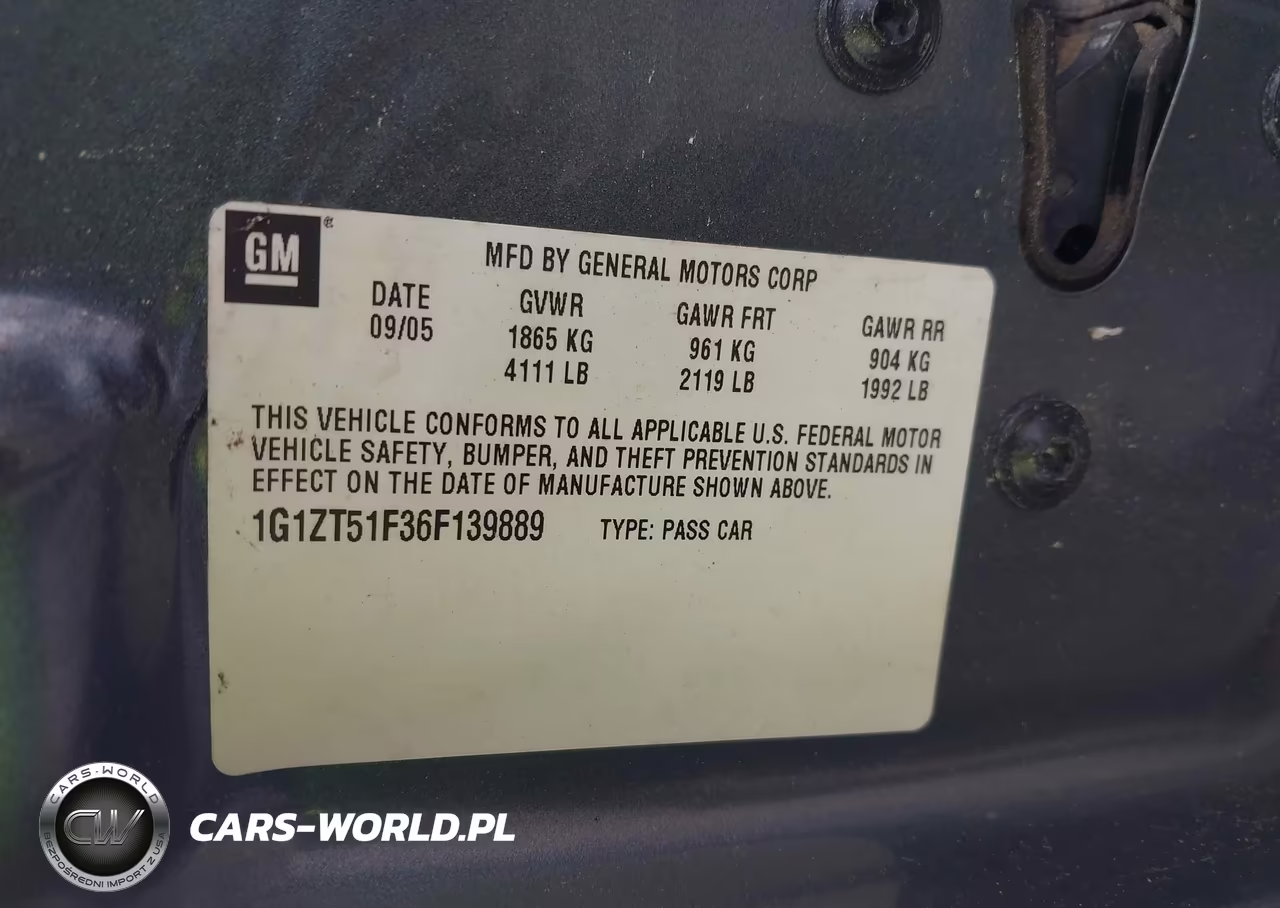 2006 Chevrolet Malibu Lt VIN:1G1ZT51F36F139889 - 9