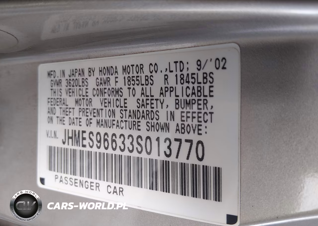 2003 Honda Civic Hybrid VIN:JHMES96633S013770 - 9