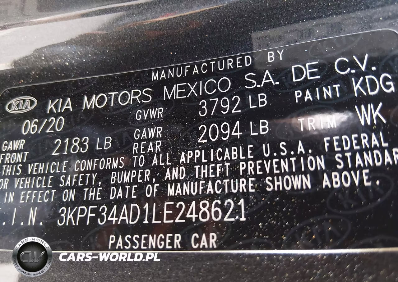 2020 Kia Forte Gt-Line VIN:3KPF34AD1LE248621 - 9