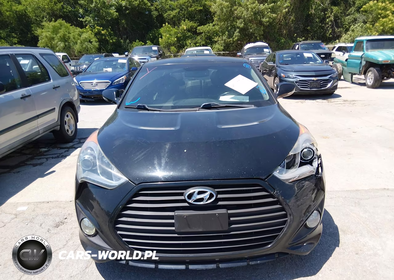 2013 Hyundai Veloster Turbo W-Blue VIN:KMHTC6AE6DU105878 - 12