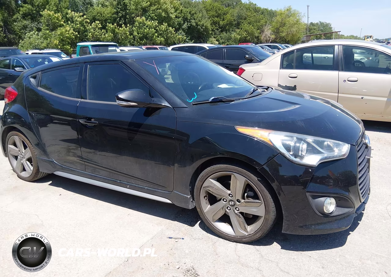 2013 Hyundai Veloster Turbo W-Blue VIN:KMHTC6AE6DU105878 - 13