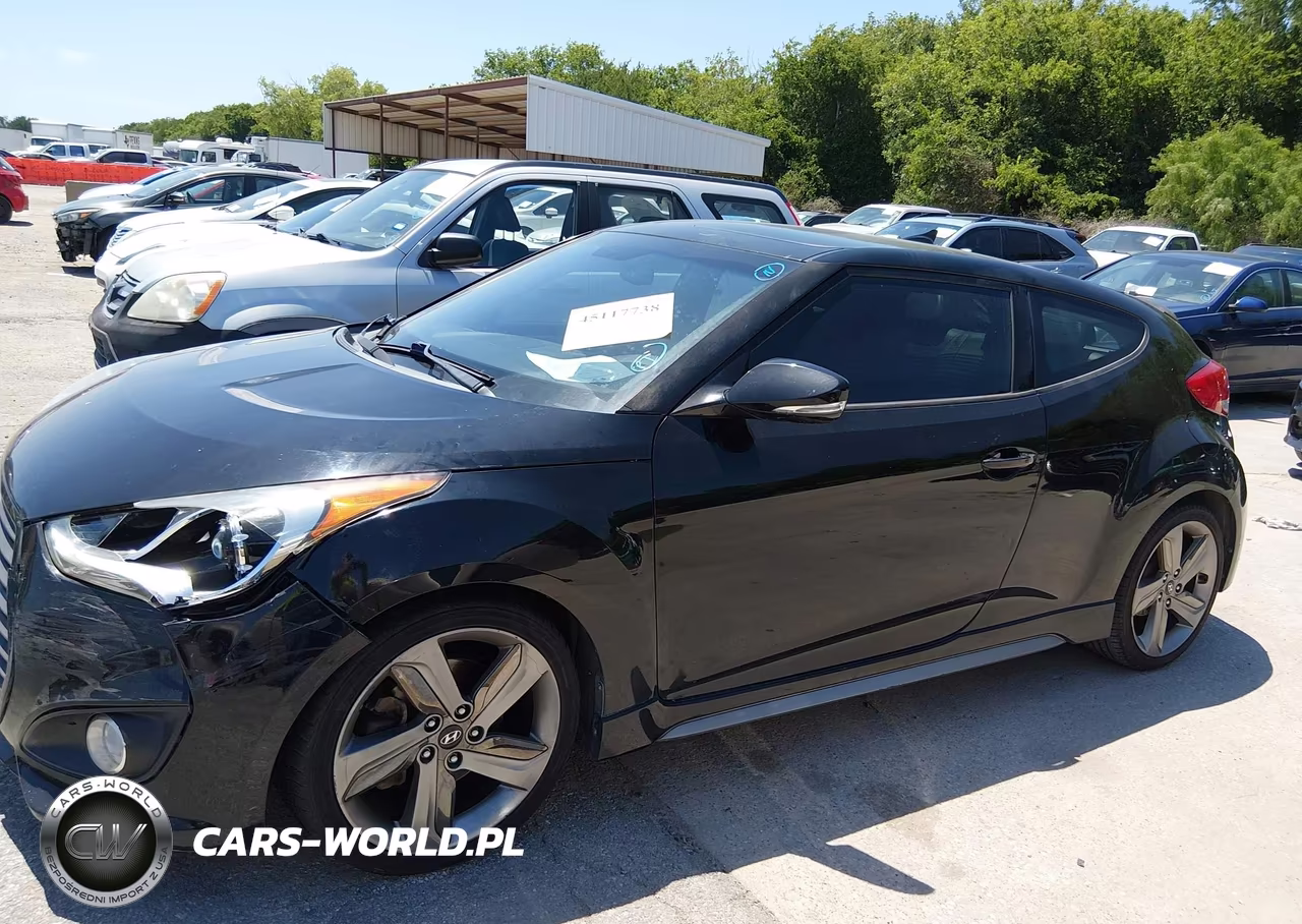 2013 Hyundai Veloster Turbo W-Blue VIN:KMHTC6AE6DU105878 - 14