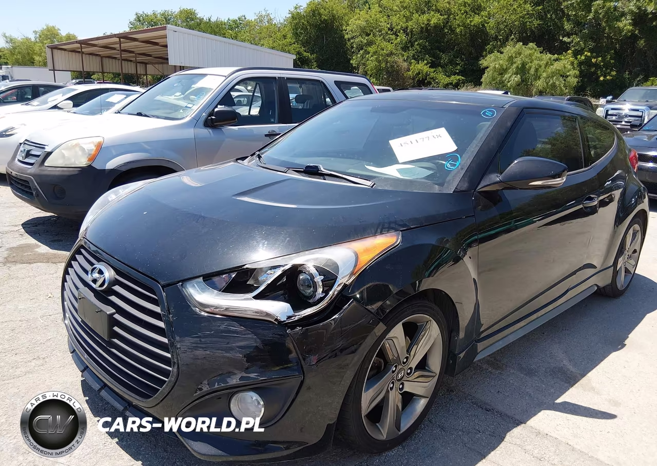 2013 Hyundai Veloster Turbo W-Blue VIN:KMHTC6AE6DU105878 - 6