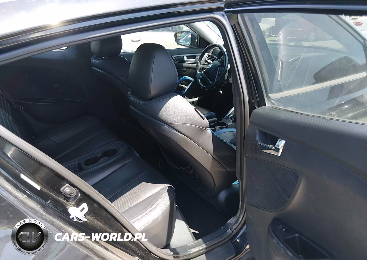 2013 Hyundai Veloster Turbo W-Blue VIN:KMHTC6AE6DU105878 - 8