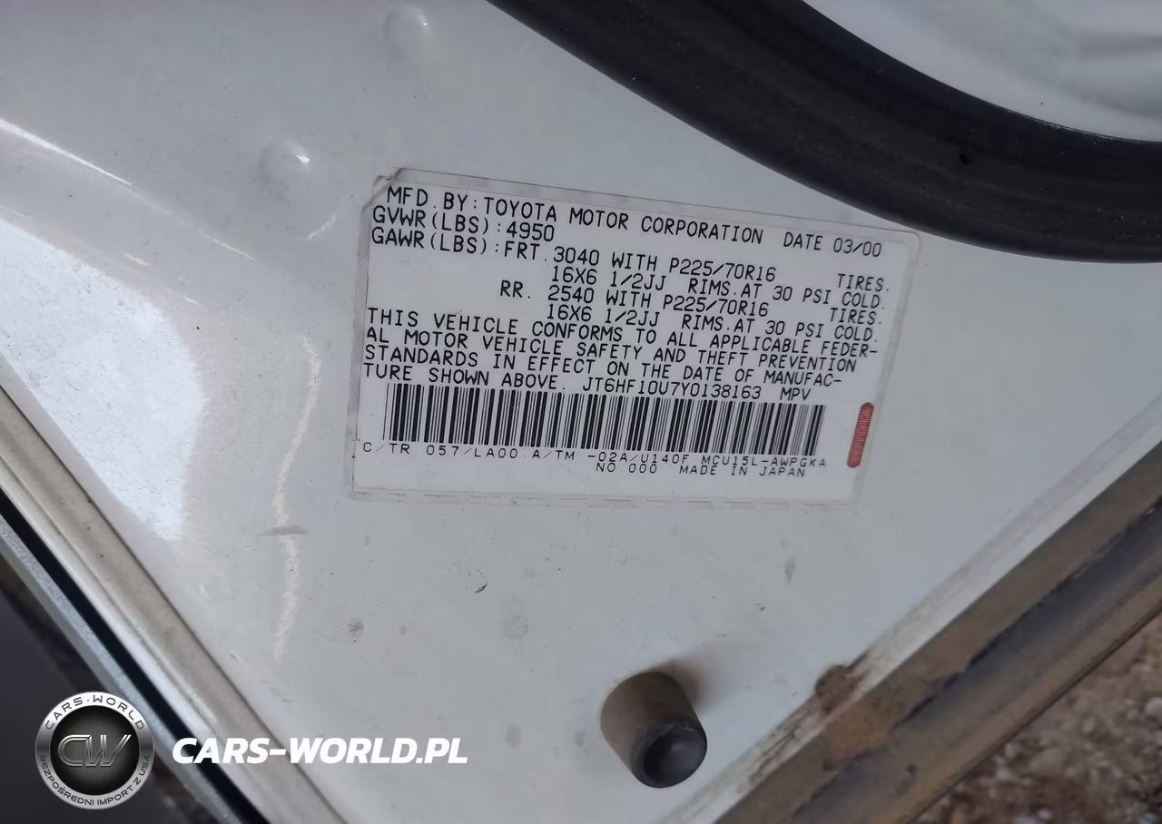 2000 Lexus Rx 300 VIN:JT6HF10U7Y0138163 - 9