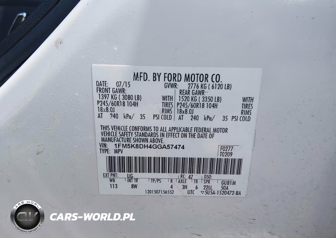 2016 Ford Explorer Xlt VIN:1FM5K8DH4GGA57474 - 9