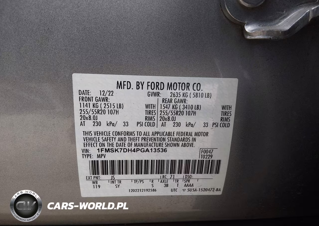 2023 Ford Explorer Xlt VIN:1FMSK7DH4PGA13536 - 9