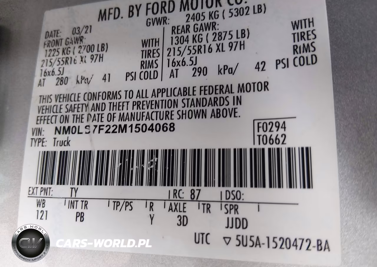 2021 Ford Transit Connect Xlt VIN:NM0LS7F22M1504068 - 9