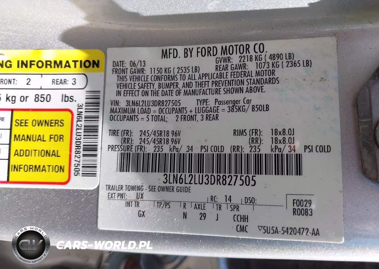 2013 Lincoln Mkz Hybrid VIN:3LN6L2LU3DR827505 - 9