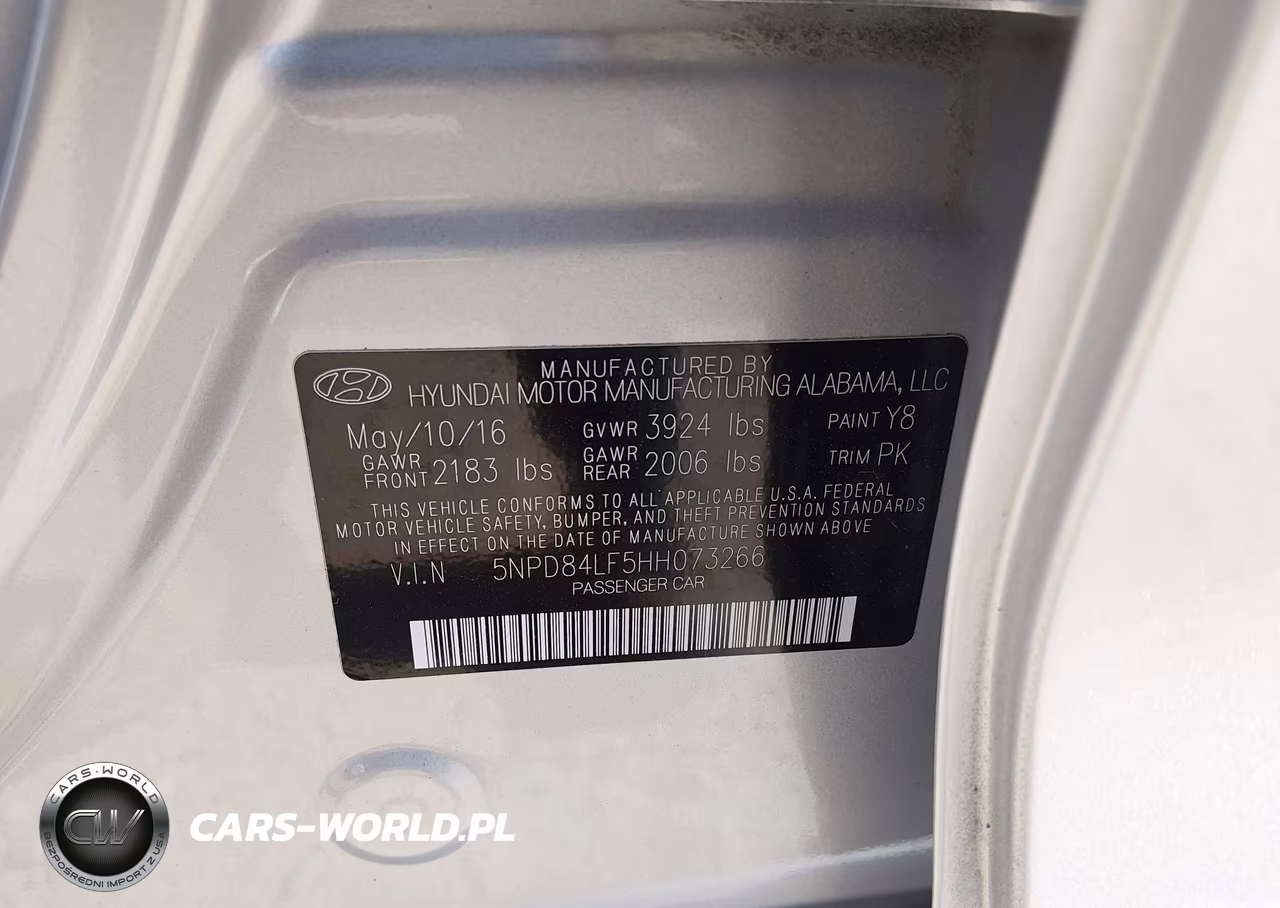 2017 Hyundai Elantra Se VIN:5NPD84LF5HH073266 - 9