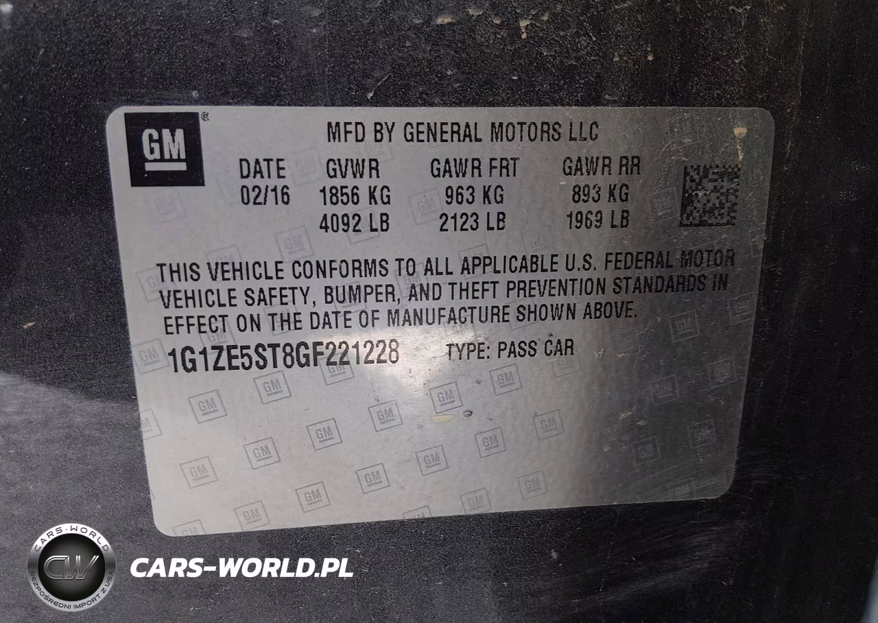 2016 Chevrolet Malibu 1Lt VIN:1G1ZE5ST8GF221228 - 9