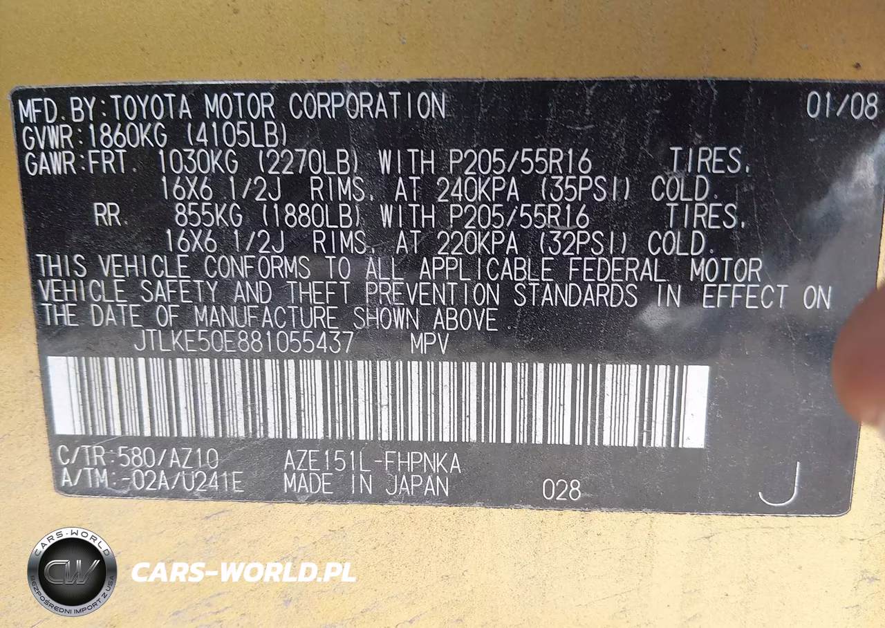 2008 Scion Xb VIN:JTLKE50E881055437 - 9