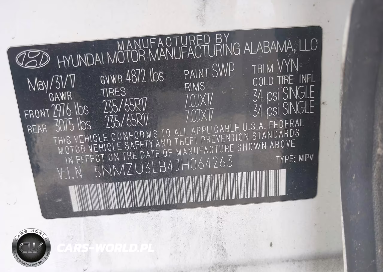 2018 Hyundai Santa Fe Sport 2.4L VIN:5NMZU3LB4JH064263 - 9