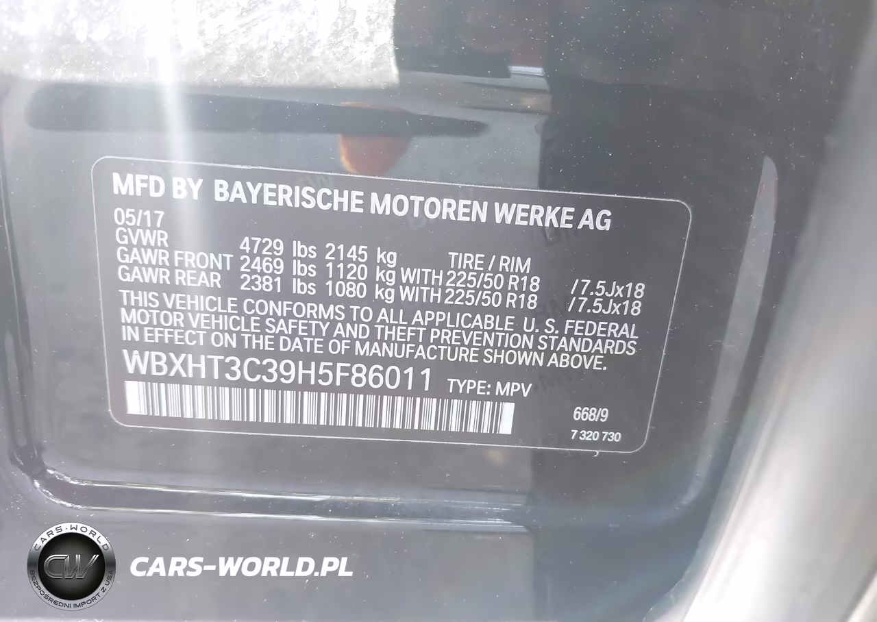 2017 BMW X1 xDrive28I VIN:WBXHT3C39H5F86011 - 9