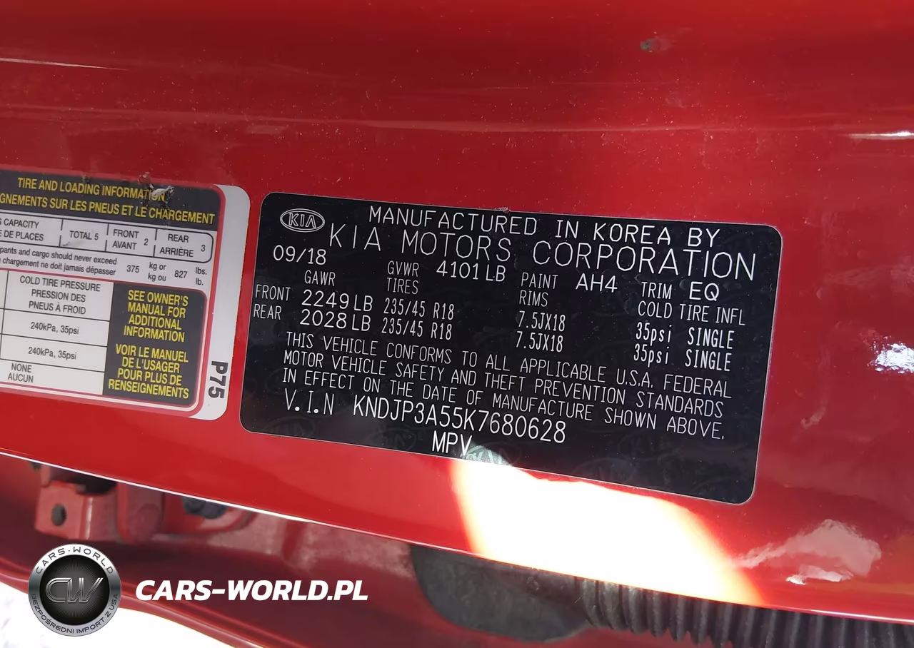 2019 Kia Soul + VIN:KNDJP3A55K7680628 - 9
