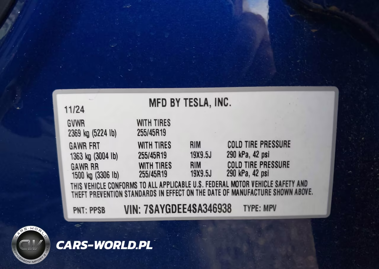 2025 Tesla Model Y Long Range Dual Motor All-Wheel Drive VIN:7SAYGDEE4SA346938 - 9