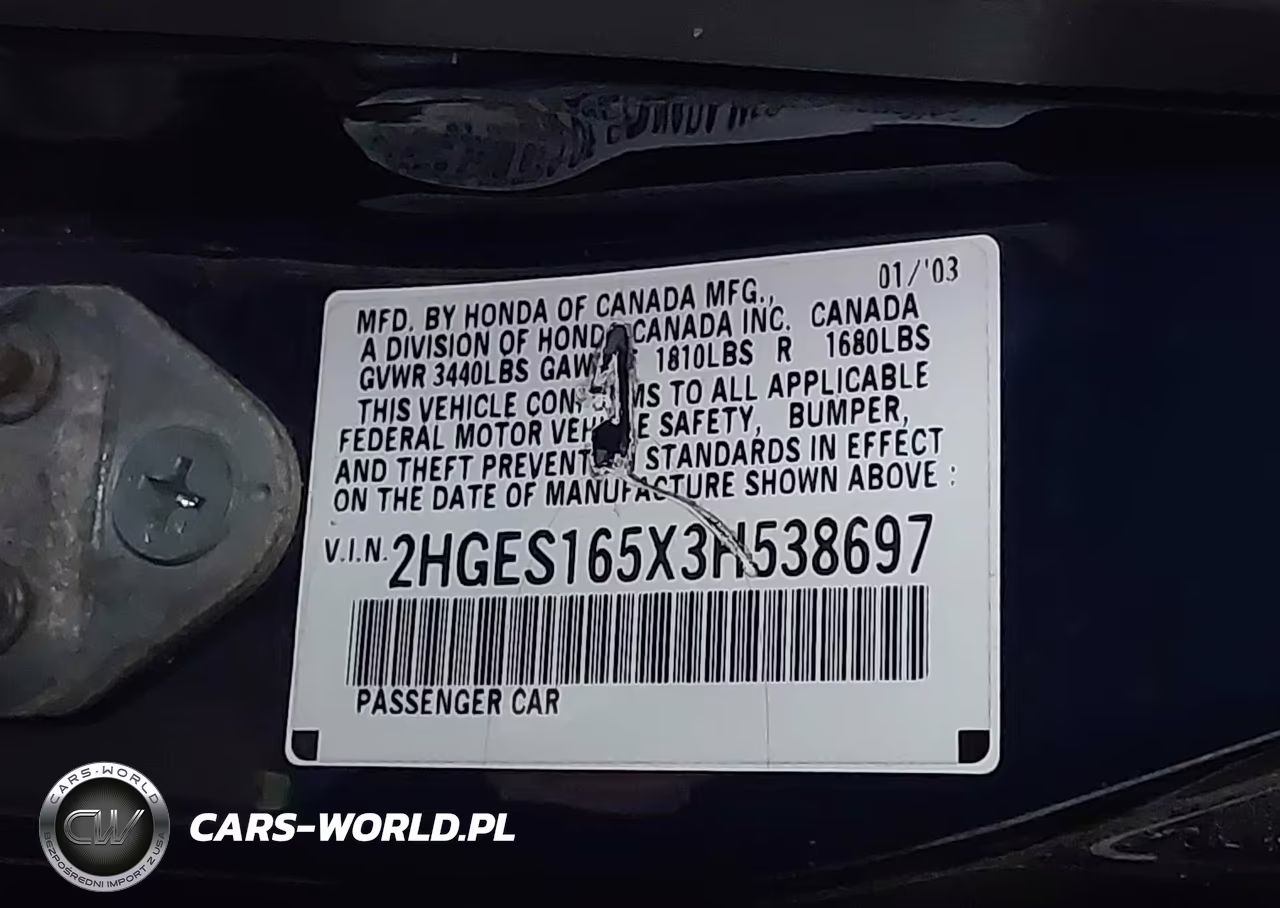 2003 Honda Civic Lx VIN:2HGES165X3H538697 - 9