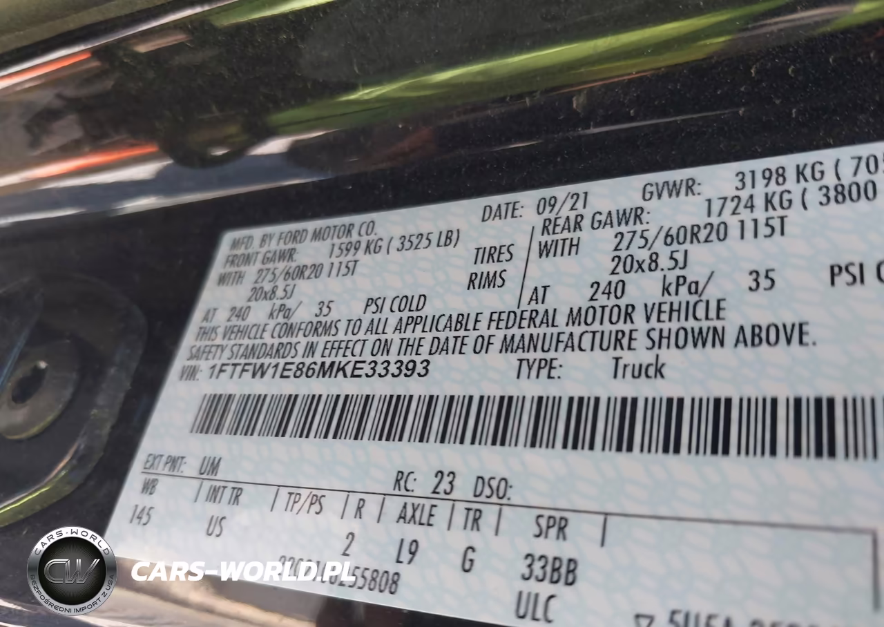 2021 Ford F-150 Xlt VIN:1FTFW1E86MKE33393 - 9