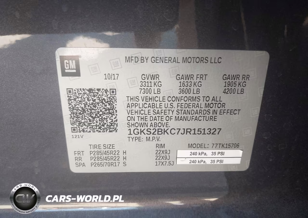 2018 GMC Yukon Slt VIN:1GKS2BKC7JR151327 - 9