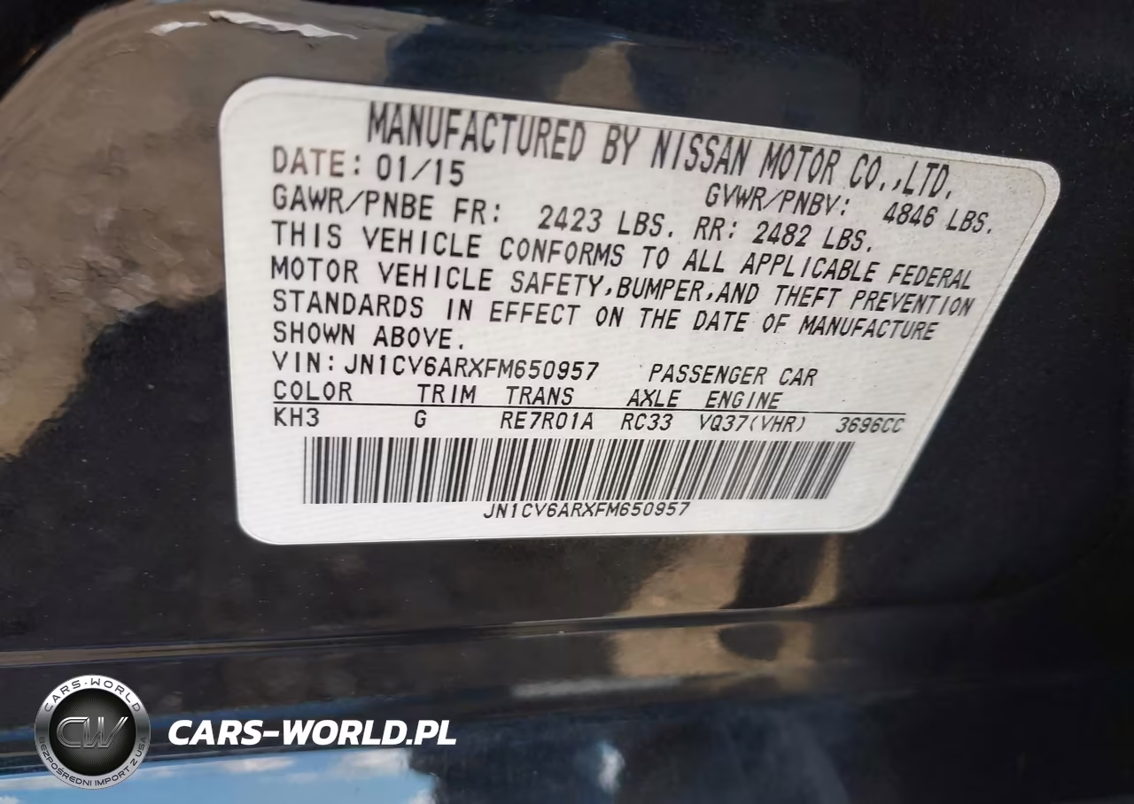 2015 Infiniti Q40 VIN:JN1CV6ARXFM650957 - 9