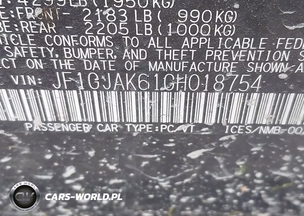 2016 Subaru Impreza 2.0I Limited VIN:JF1GJAK61GH018754 - 9