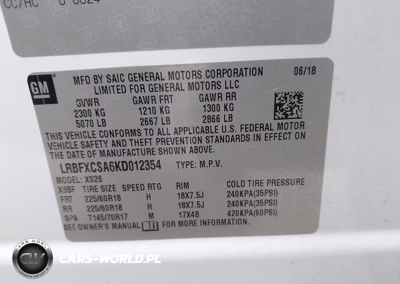 2019 Buick Envision Fwd Essence VIN:LRBFXCSA6KD012354 - 9