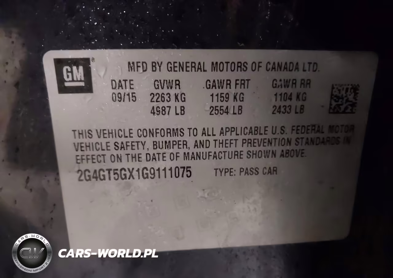 2016 Buick Regal Turbo Premium Ii VIN:2G4GT5GX1G9111075 - 9