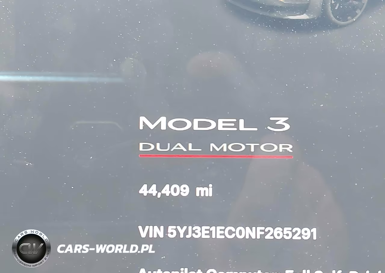 2022 Tesla Model 3 Performance Dual Motor All-Wheel Drive VIN:5YJ3E1EC0NF265291 - 15
