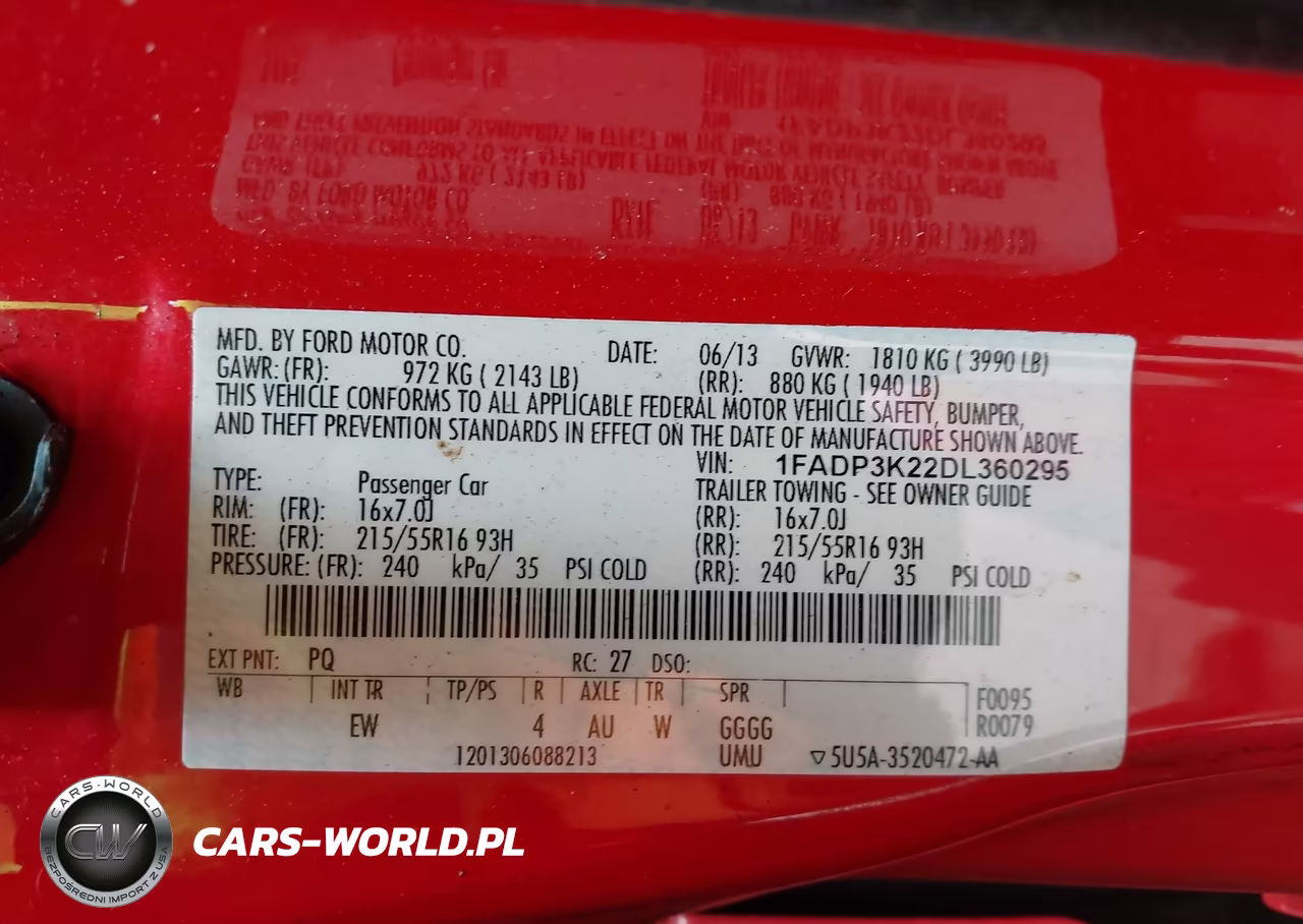 2013 Ford Focus Se VIN:1FADP3K22DL360295 - 9