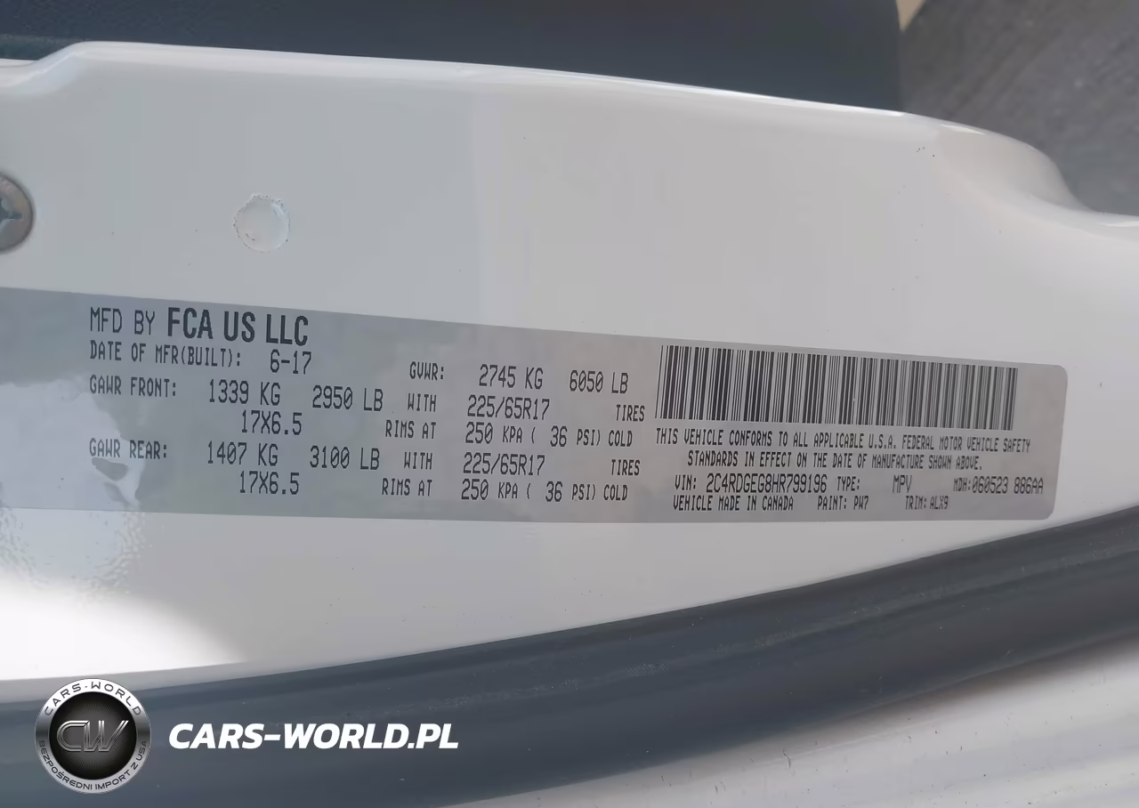 2017 Dodge Grand Caravan Gt VIN:2C4RDGEG8HR799196 - 9