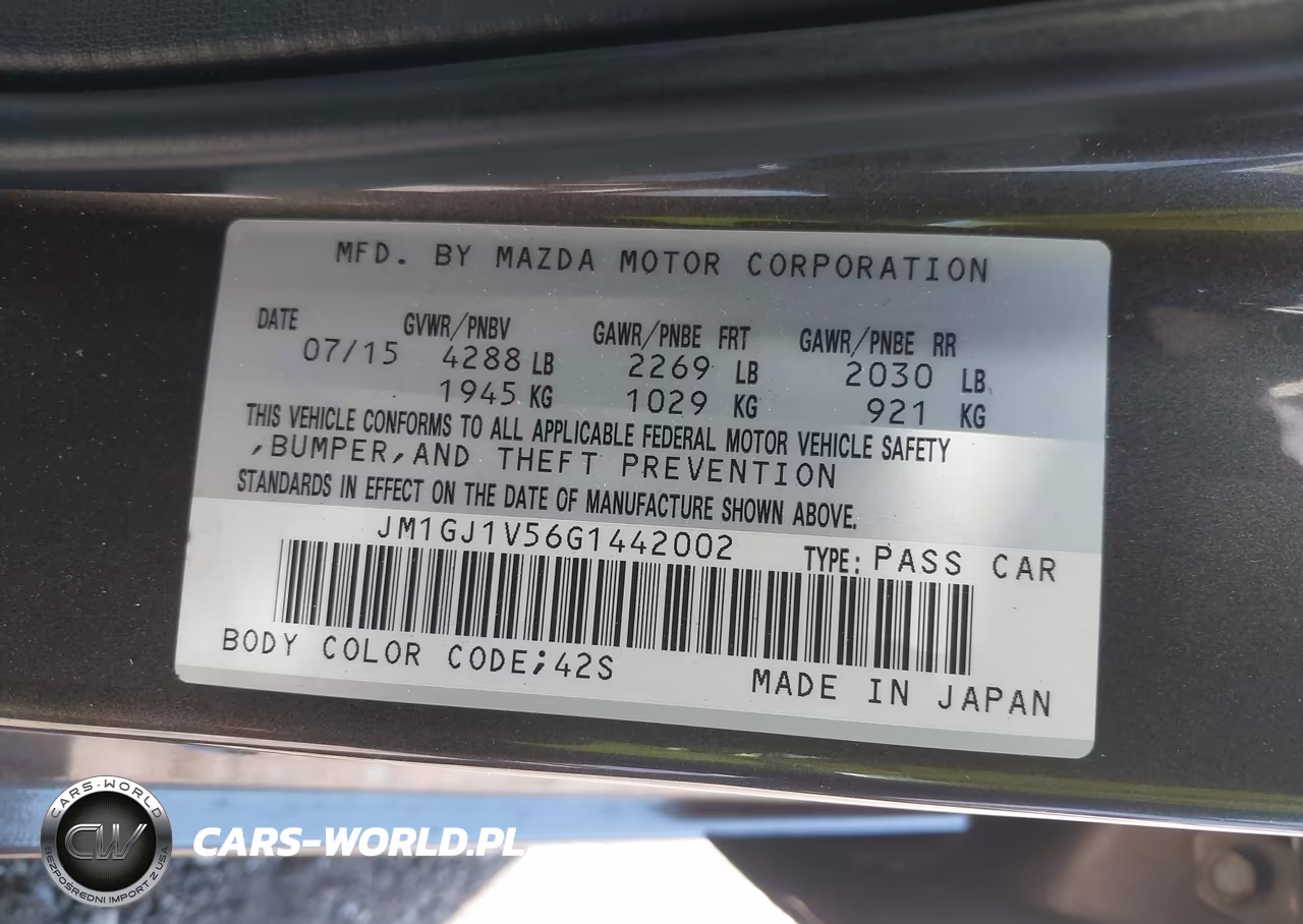 2016 Mazda Mazda6 I Touring VIN:JM1GJ1V56G1442002 - 9