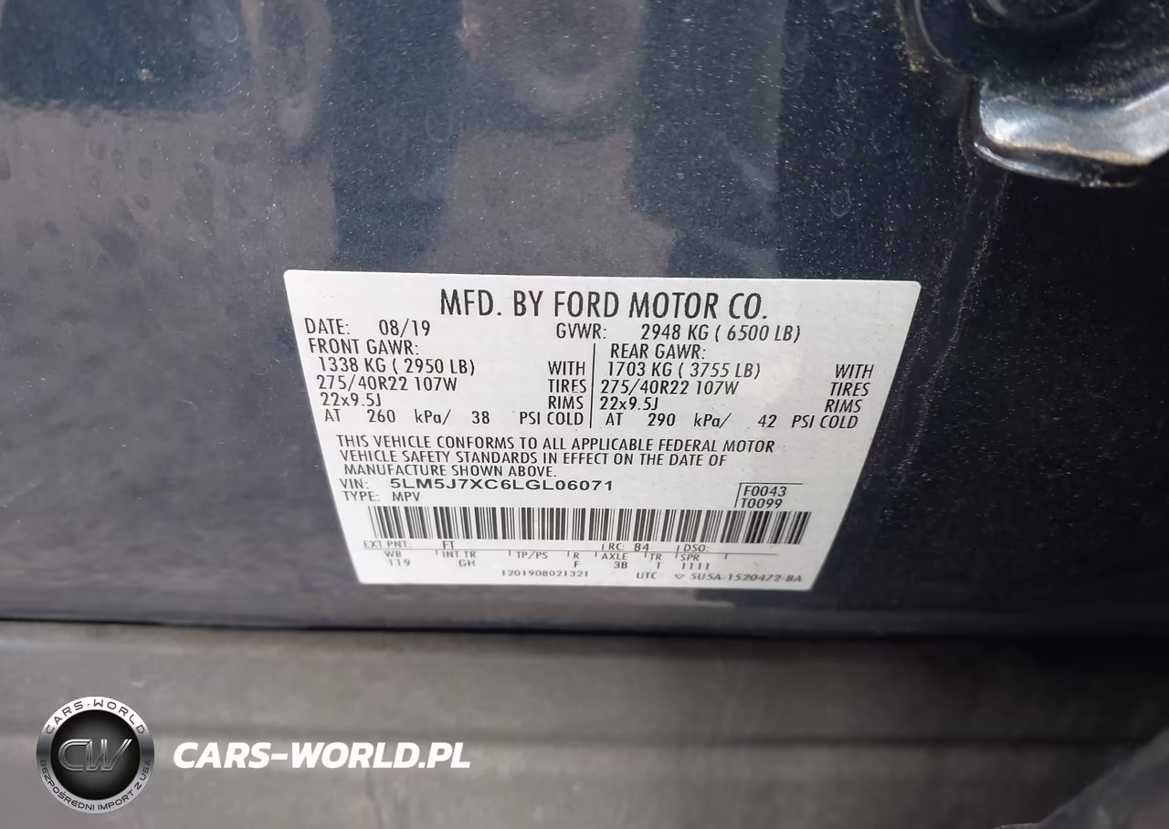2020 Lincoln Aviator Reserve VIN:5LM5J7XC6LGL06071 - 9