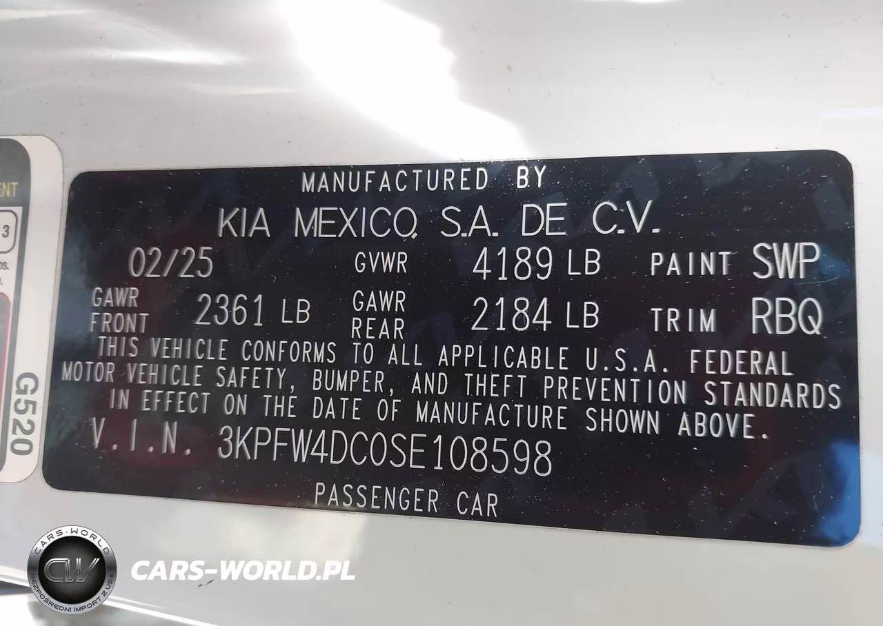 2025 Kia K4 Gt-Line Turbo VIN:3KPFW4DC0SE108598 - 9