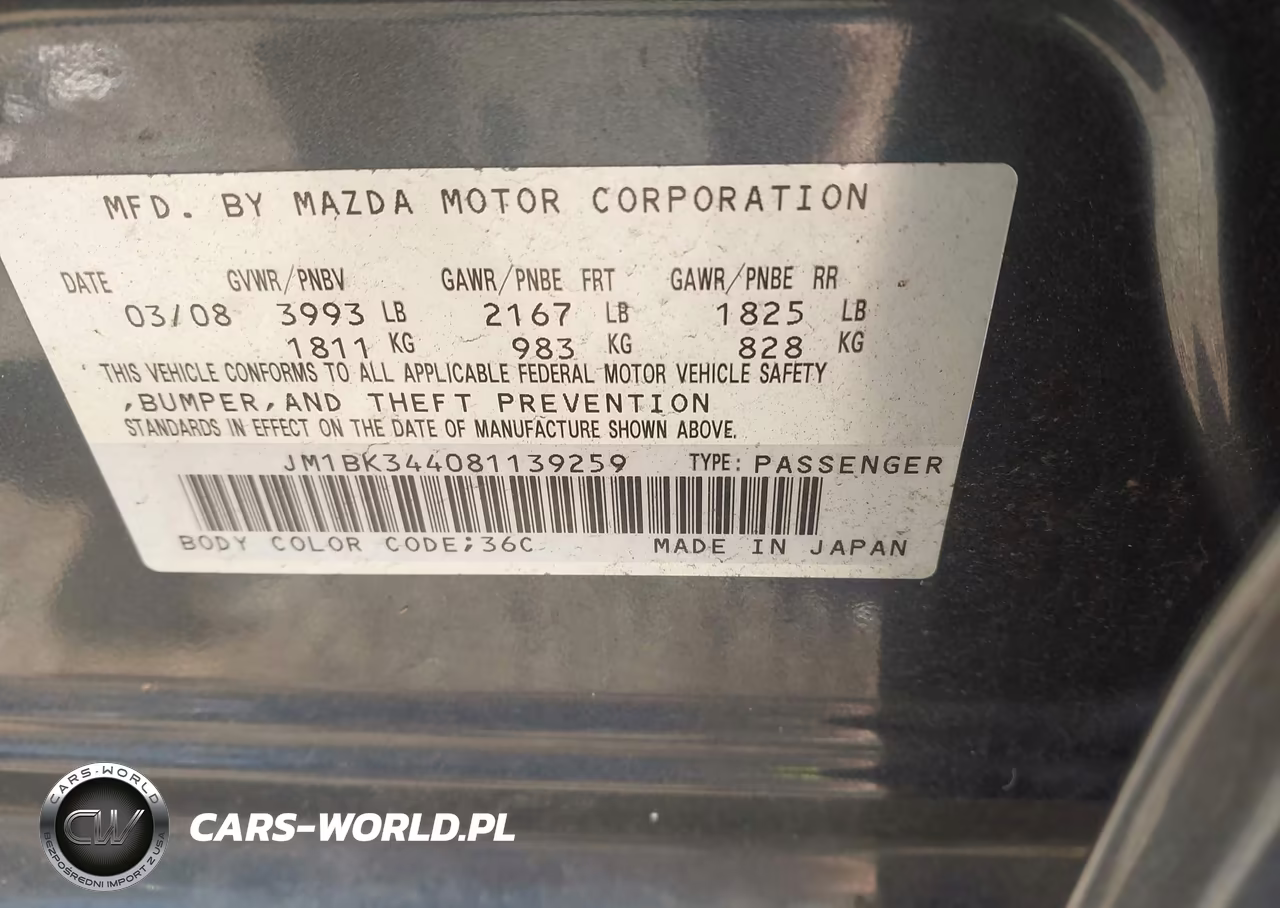 2008 Mazda Mazda3 S Touring VIN:JM1BK344081139259 - 9