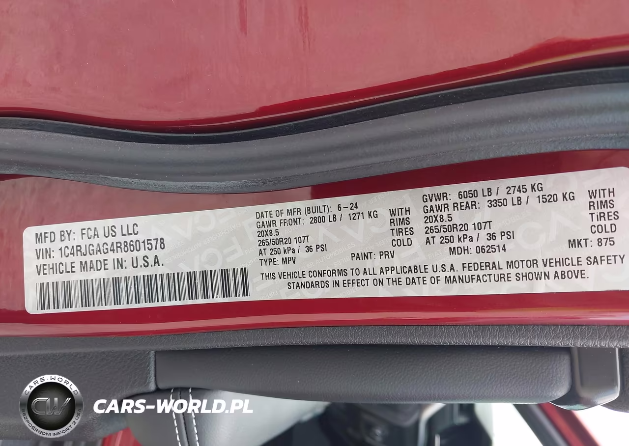 2024 Jeep Grand Cherokee Altitude X 4X2 VIN:1C4RJGAG4R8601578 - 9