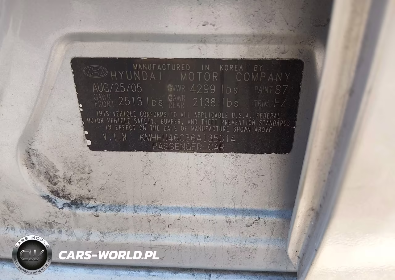 2006 Hyundai Sonata Gls VIN:KMHEU46C36A135314 - 9