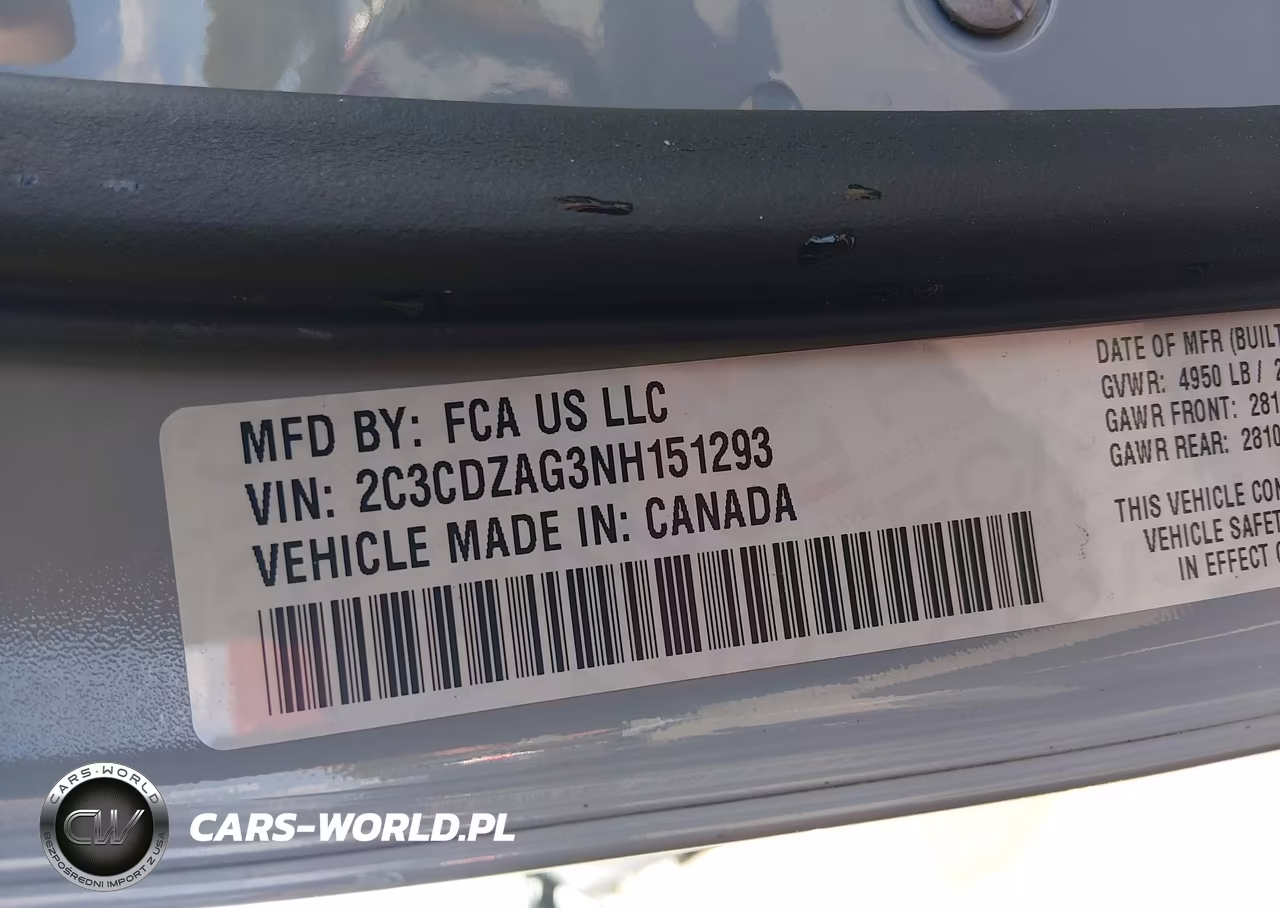 2022 Dodge Challenger Sxt VIN:2C3CDZAG3NH151293 - 9
