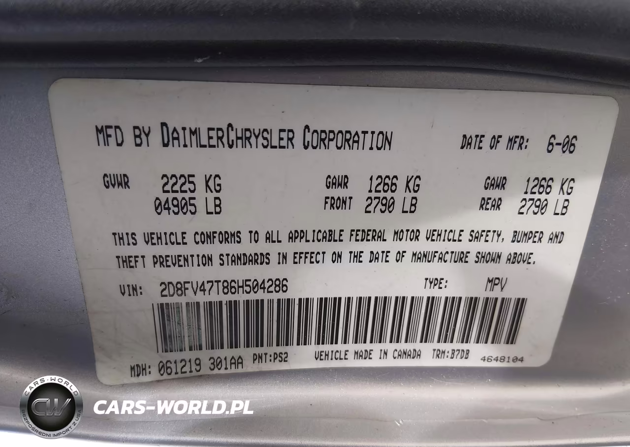 2006 Dodge Magnum VIN:2D8FV47T86H504286 - 9