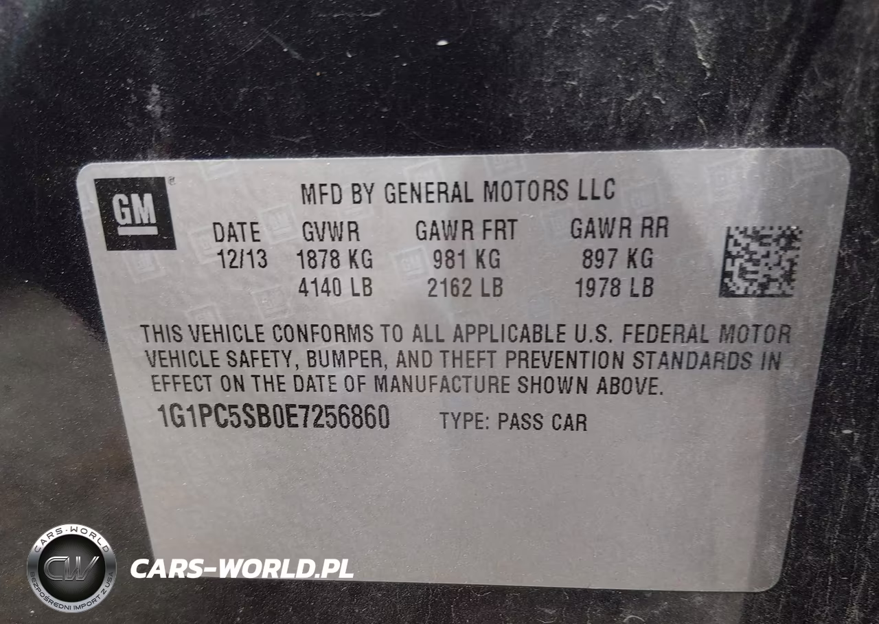 2014 Chevrolet Cruze 1Lt Auto VIN:1G1PC5SB0E7256860 - 9
