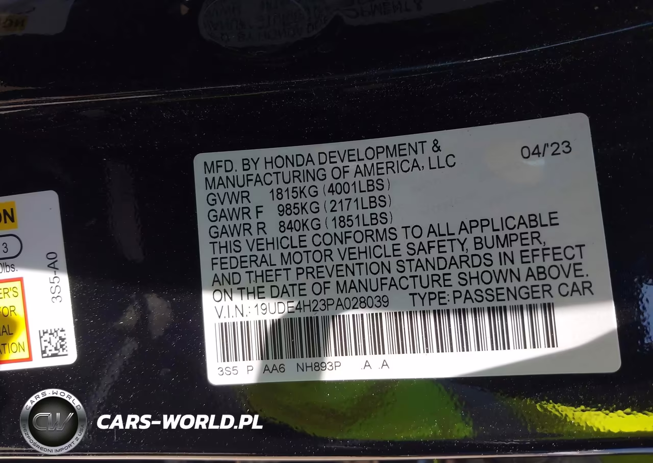 2023 Acura Integra VIN:19UDE4H23PA028039 - 9