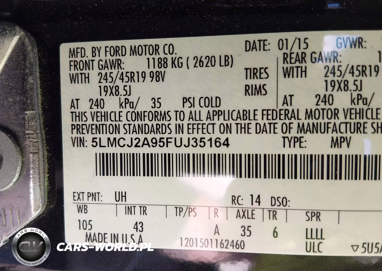 2015 Lincoln Mkc VIN:5LMCJ2A95FUJ35164 - 9