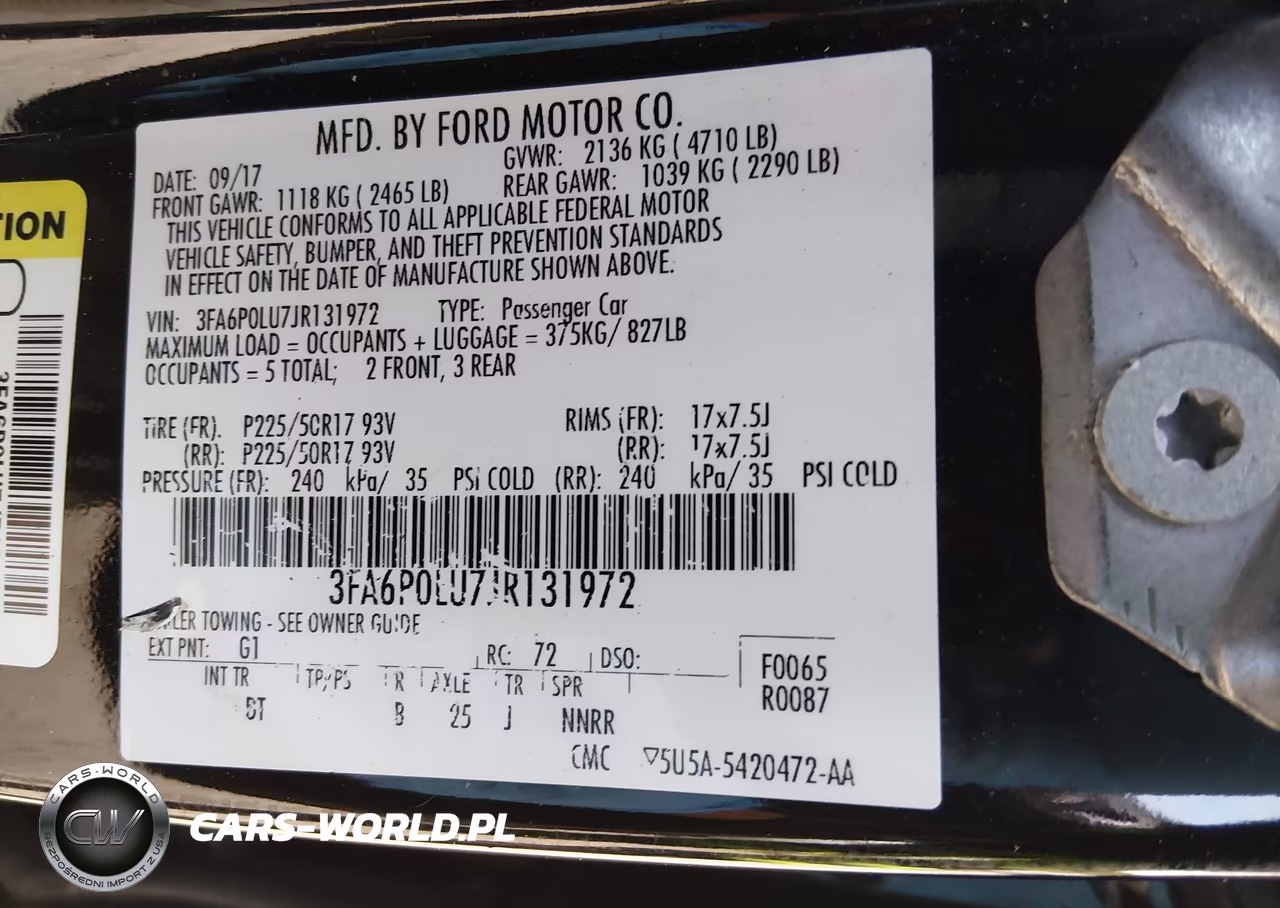 2018 Ford Fusion Hybrid Se VIN:3FA6P0LU7JR131972 - 9