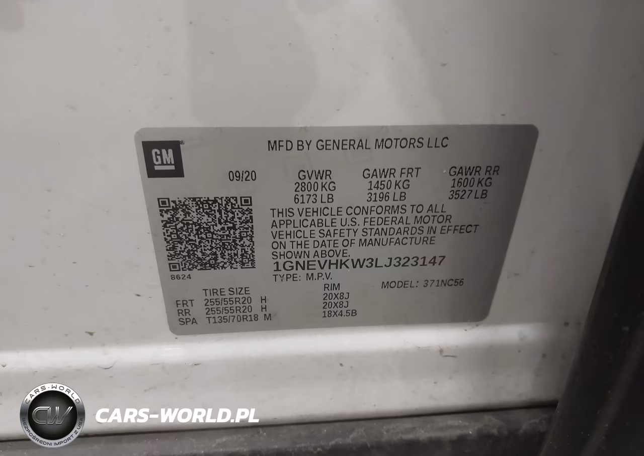 2020 Chevrolet Traverse Awd Lt Leather VIN:1GNEVHKW3LJ323147 - 9